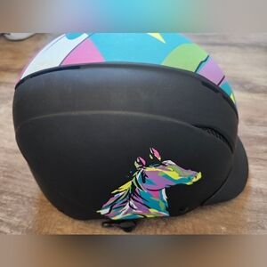 Troxel Spirit Low Profile Equestrian Helmet - Pop Art Pony small